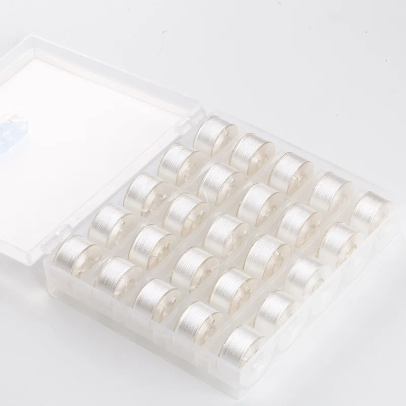 Чехол органайзер с 25 прозрачными катушки для швейных машин и разные цвета