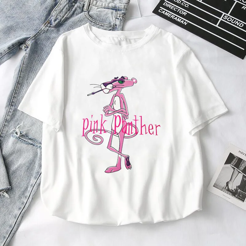 338 White T-Shirt Женские футболки, лето, новые милые топы с принтом животных для девочек, женская футболка, белая футболка с коротким рукавом для девушек, повседневный Топ - Цвет: 338 White T-Shirt