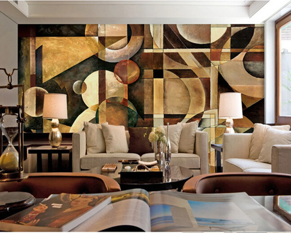 

Custom 3D mural,art modern stereoscopic papel de parede,hotel restaurant bar living room TV wall bedroommodern wallpaper design