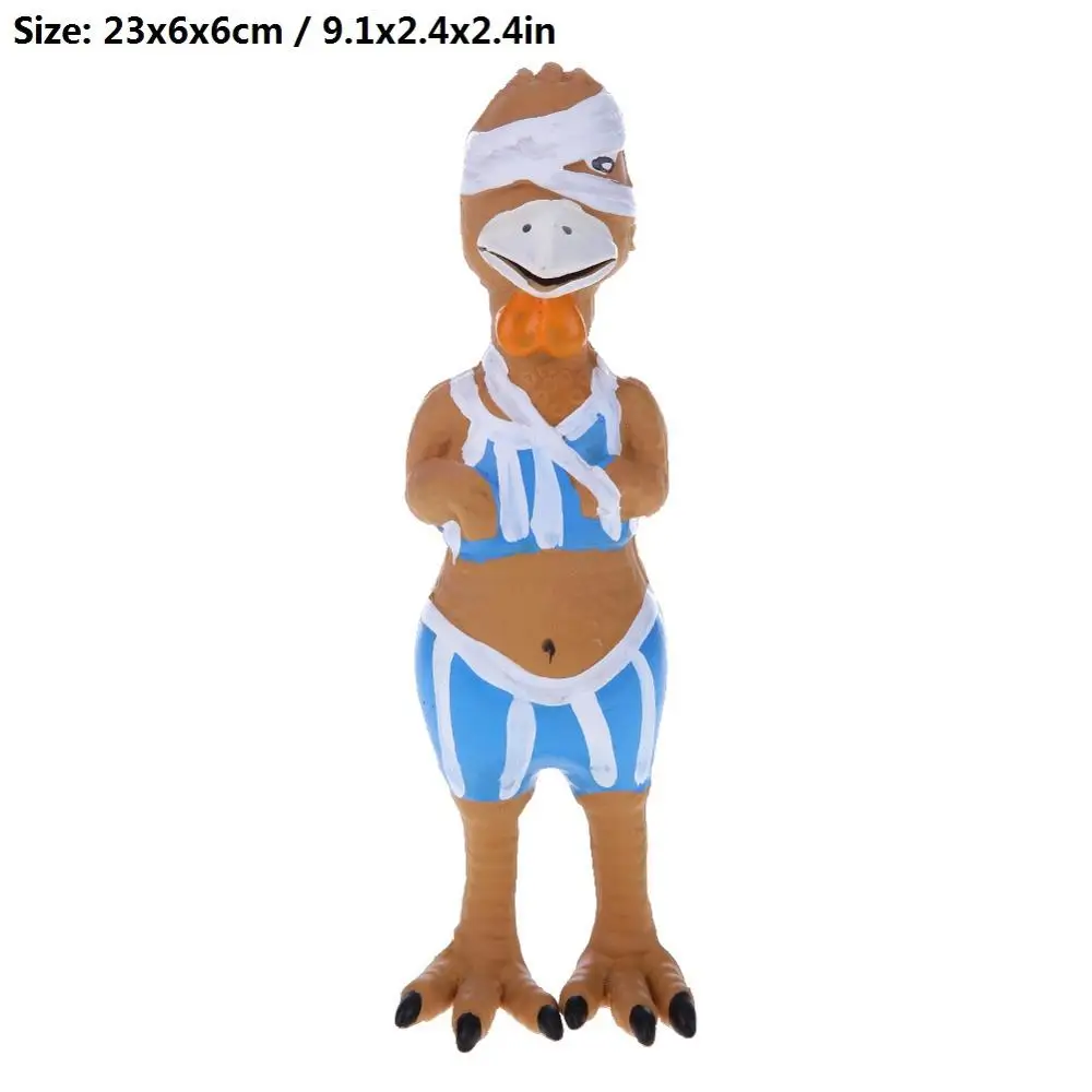 23cm 1 шт. игрушка для собак Щенок кричащая резиновая курица игрушка для собак латексный пищалка Жевательная дрессировка товары для домашних животных - Цвет: 23cm