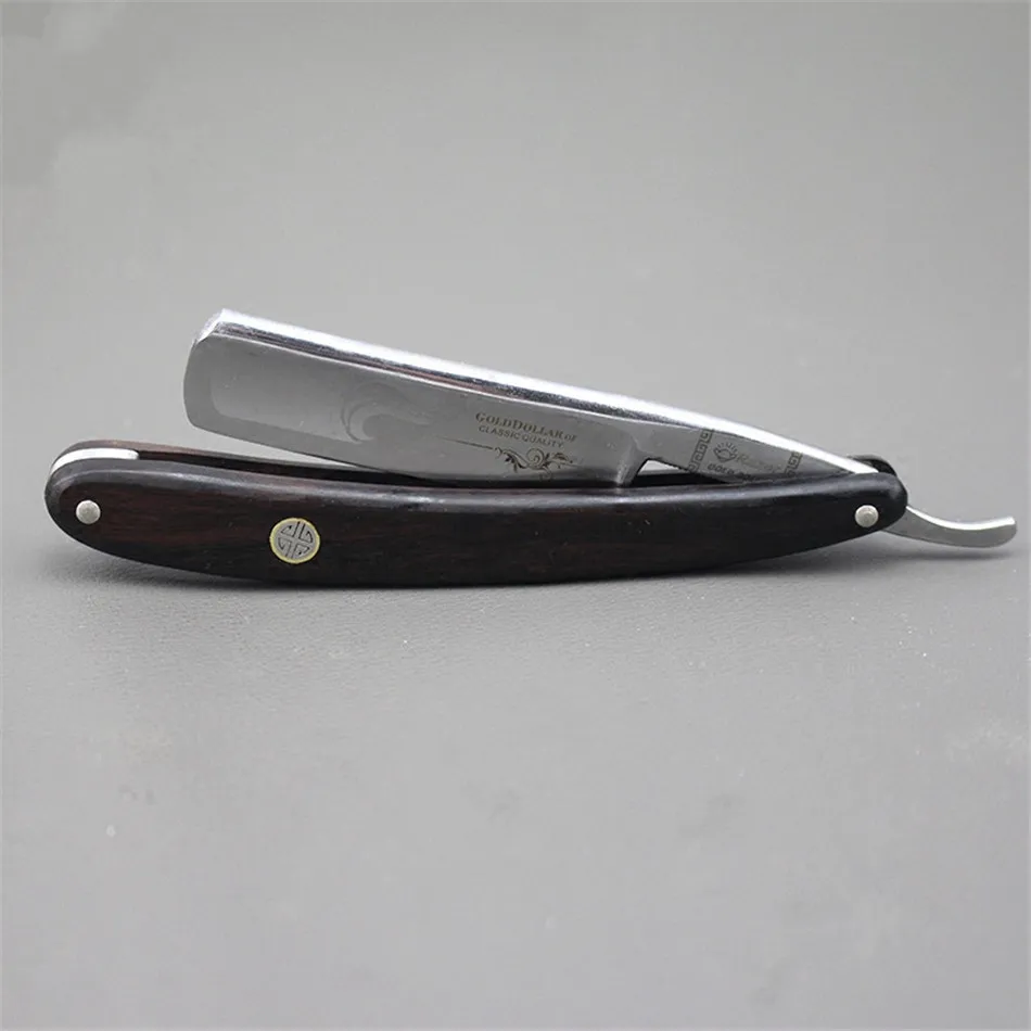 Складная Мужская бритва с прямыми краями лезвие из нержавеющей стали высокое