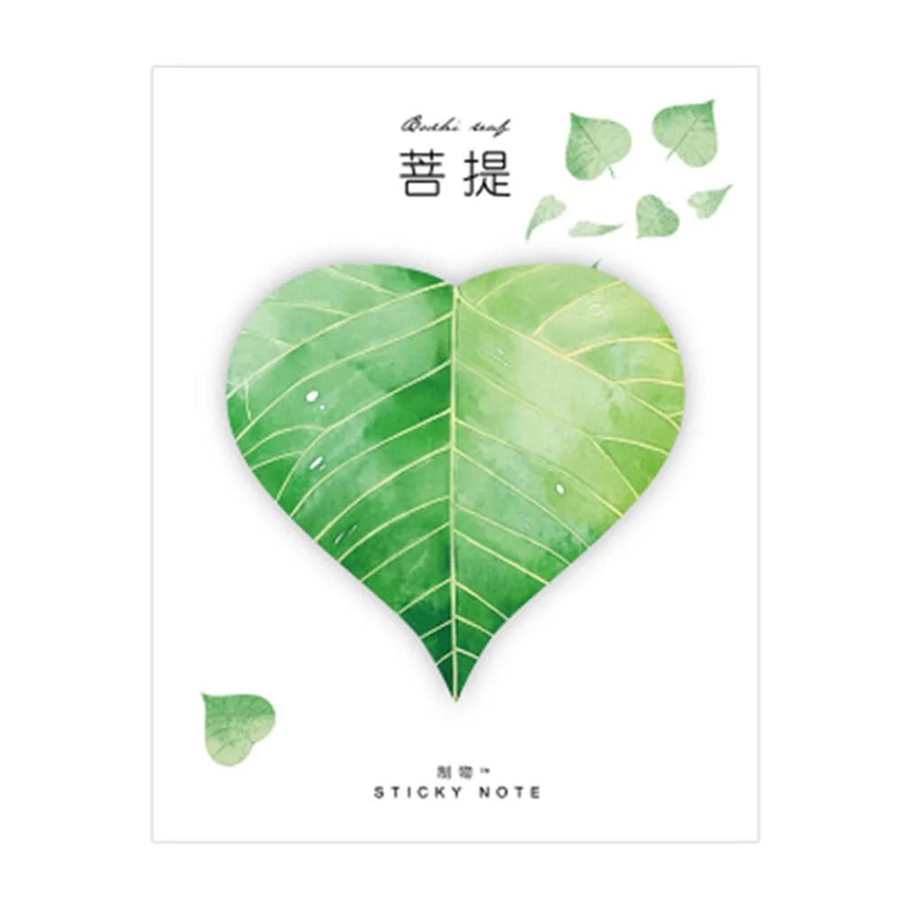 

30 Sheets/pad Fallen Leaves Notes Self-stick Notes Schedule Self Adhesive Memo Pad Sticky Notes Bookmark Planner Stickers