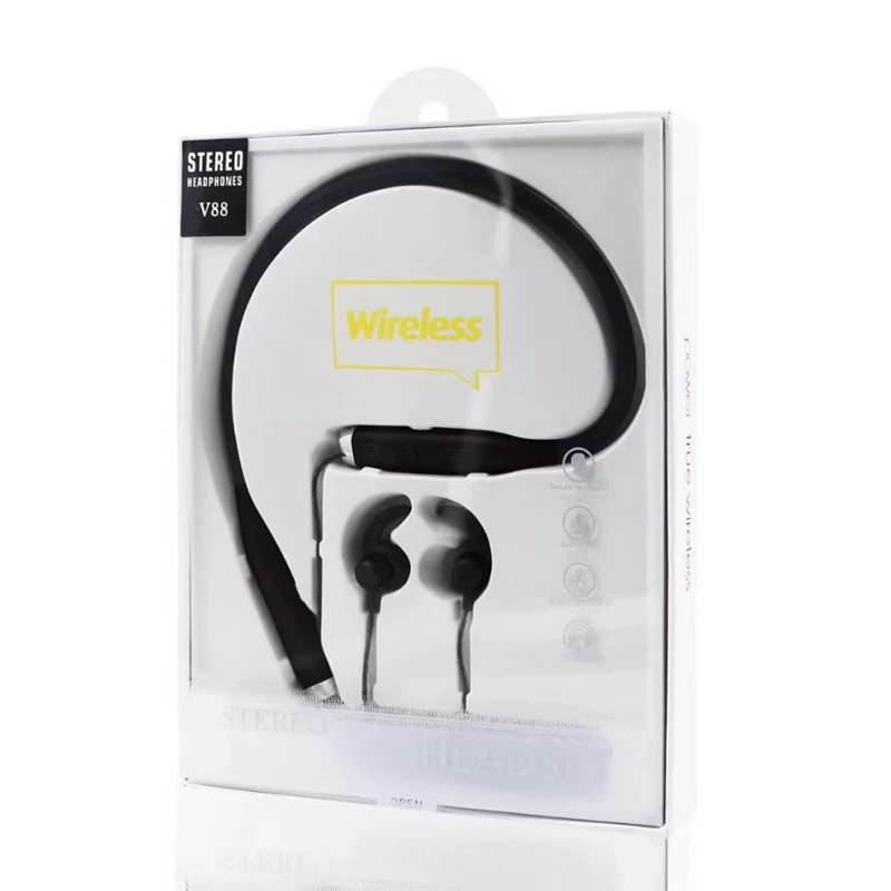 V88 Bluetooth гарнитура магнитные наушники с шейным спортивные Беспроводной стерео