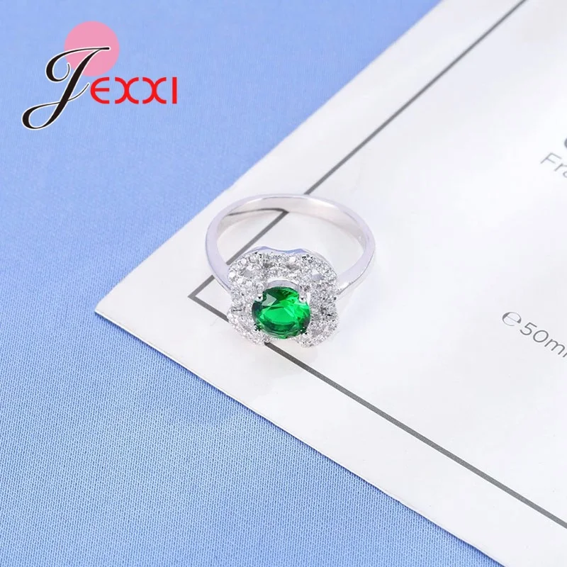 

925 Sterling Silver Sivler Square Design Rings With Pave Setting Cubic Zirconia Women Ring Wedding Jewelry Anel Feminino