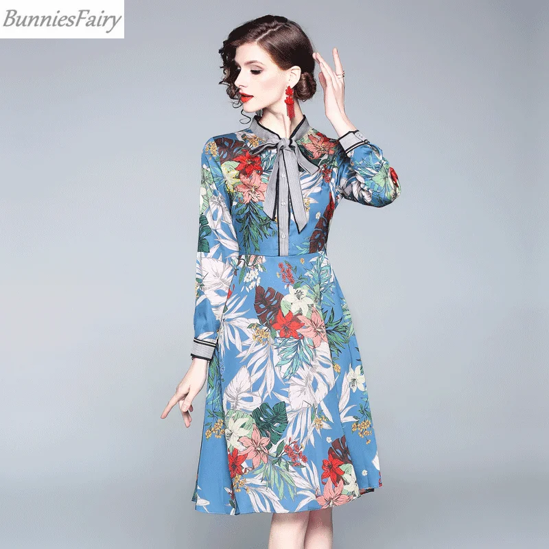 BunniesFairy 2019 весеннее женское элегантное тропические растения и листья цветочный