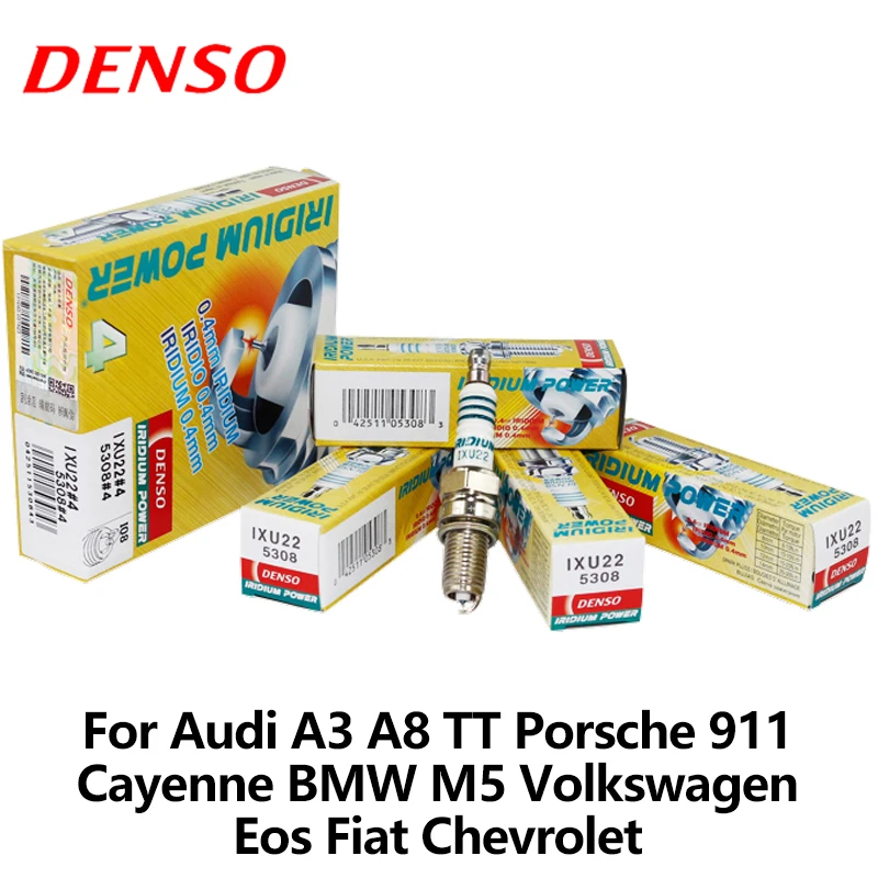 4 шт./компл. DENSO автомобильная свеча зажигания для Audi Porsche Cayenne BMW Skoda Octavia Volkswagen Eos Fiat