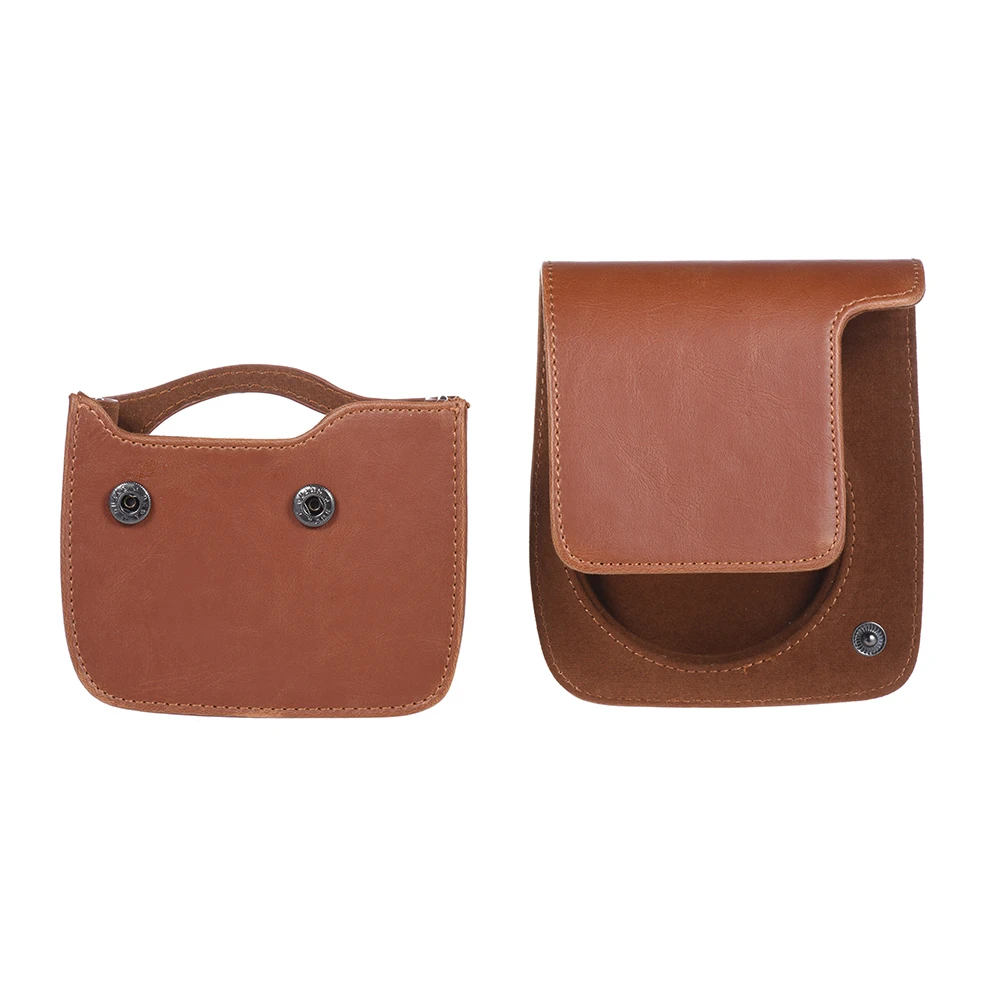 Винтажный защитный чехол из искусственной кожи для камеры с ремешком Fujifilm Instax Mini