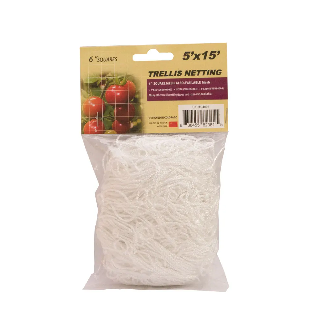 TRI бренд сверхмощный полиэстер завод шпалеры сетка 6 &quotквадратная без спутывания