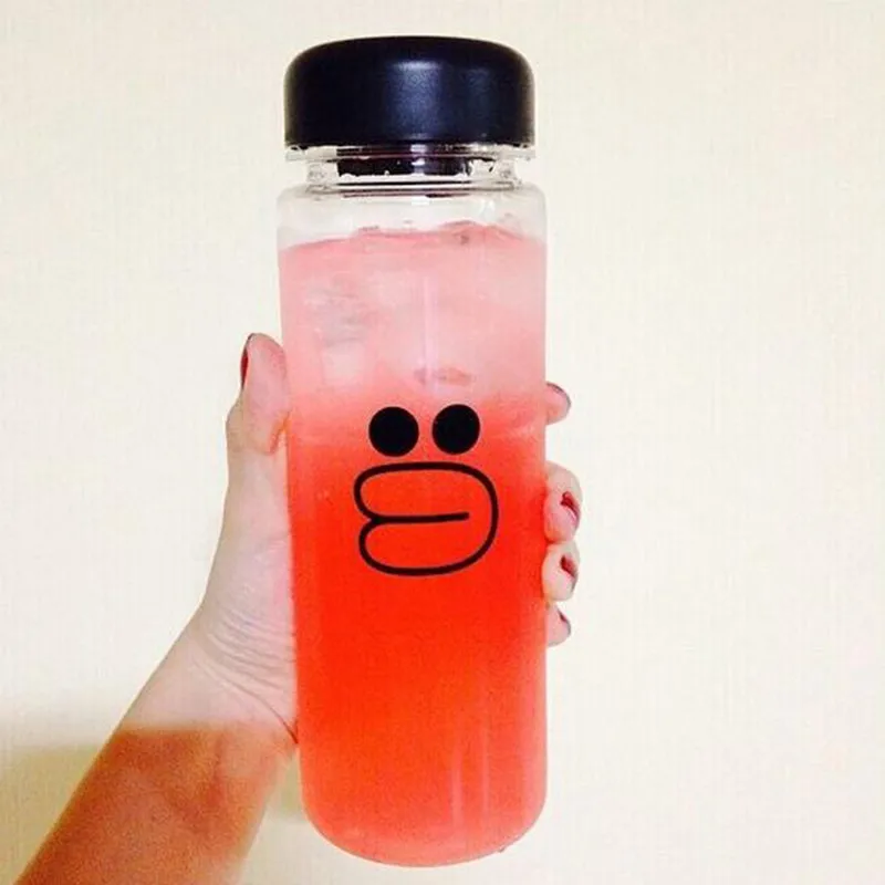 1 шт. 500 мл бутылки Бутылки для воды Пластик матовый герметичность Портативный