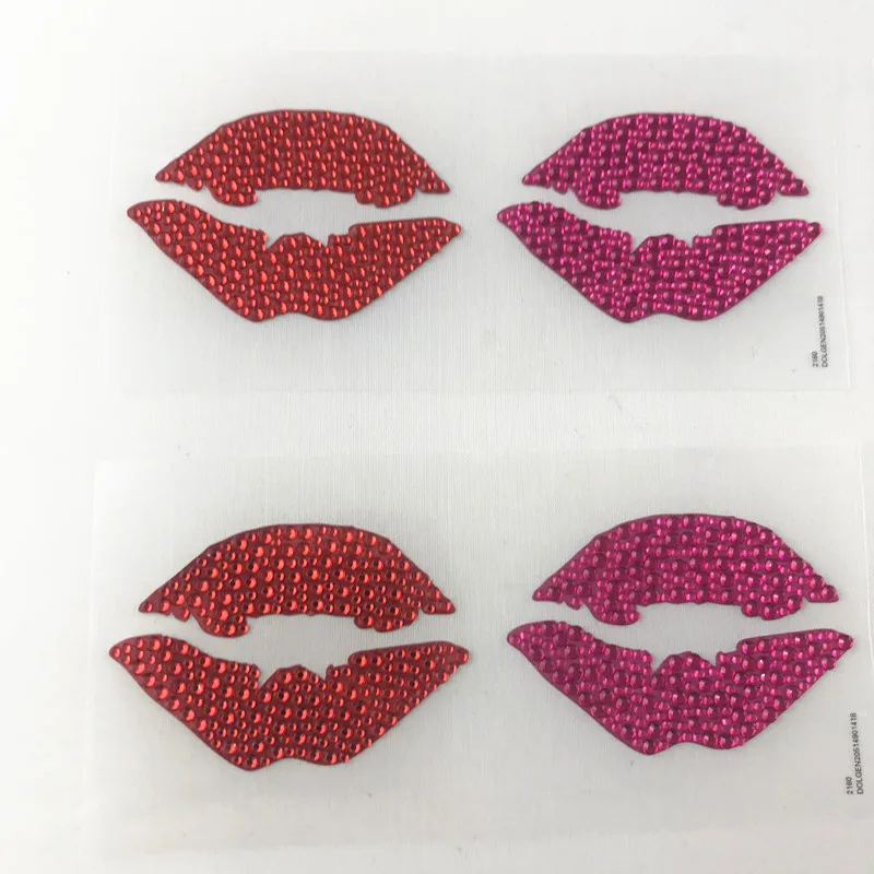 Разноцветная пикантная красная помада акриловые наклейки со стразами телефон ПК
