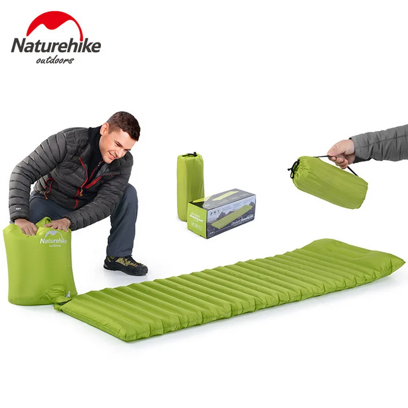 Naturehike коврик для сна с надувной сумкой Сверхлегкий воздушный матрас палатка
