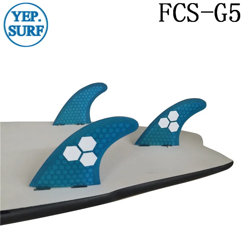 Плавник для серфинга FCS G5 Fin сотовый плавник доски синий цвет Серфинг квилhas thruster