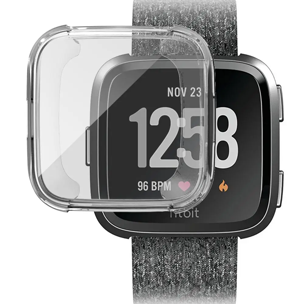 Замена TPU Экран протектор совместим с Fitbit умные часы Versa чехол s Мягкий покрытием