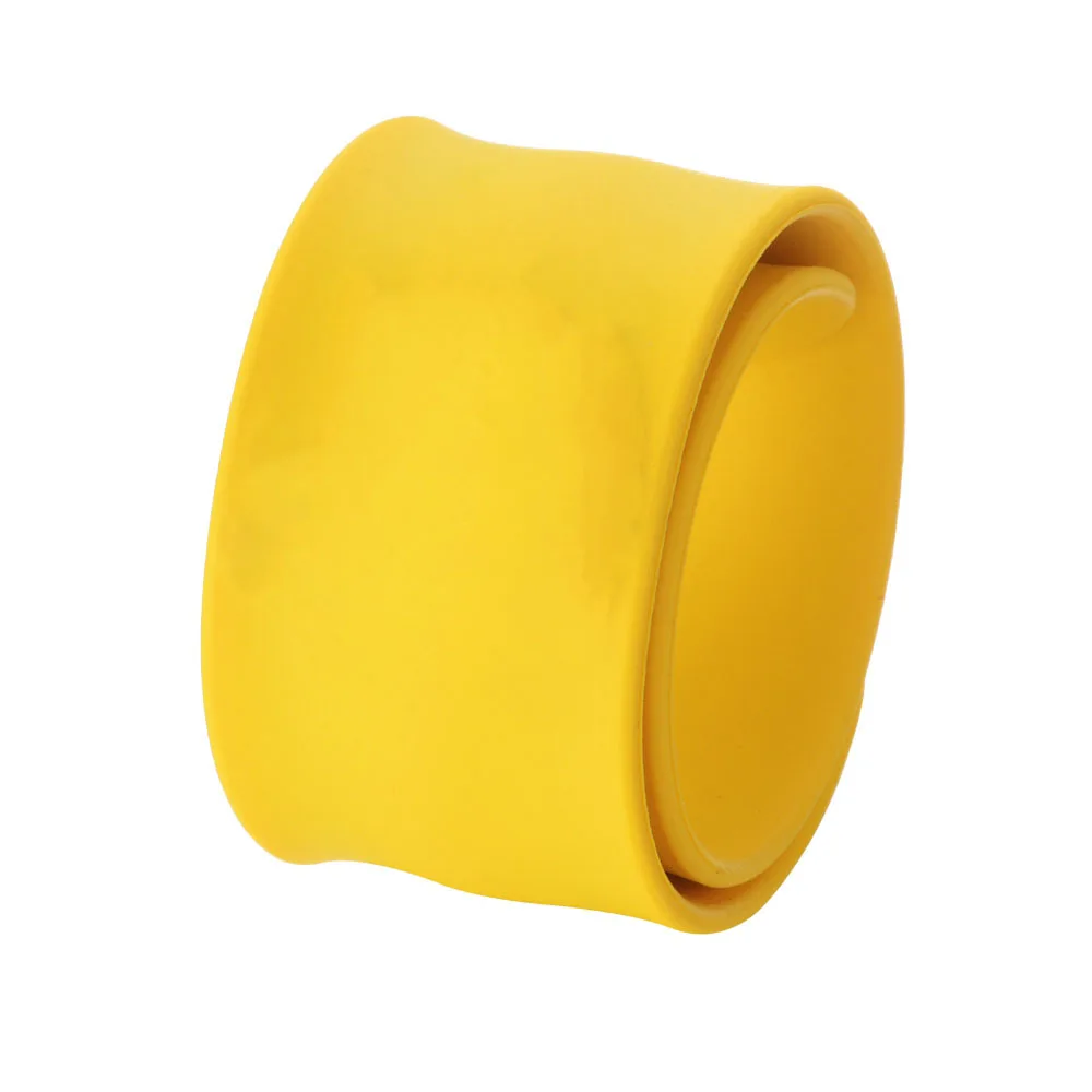 blank yellow 10 шт./лот Vocheng Snap ювелирные изделия 6 карамельных цветов дети подходят 18 мм защелки репеллент СЛЭП силиконовый браслет для детей подарок NN-722* 10 - Окраска металла: blank yellow