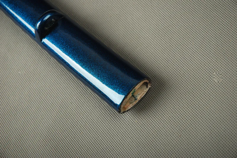 Новое поступление изысканные тонкие синие сверкающие деревянные ножны Сая для