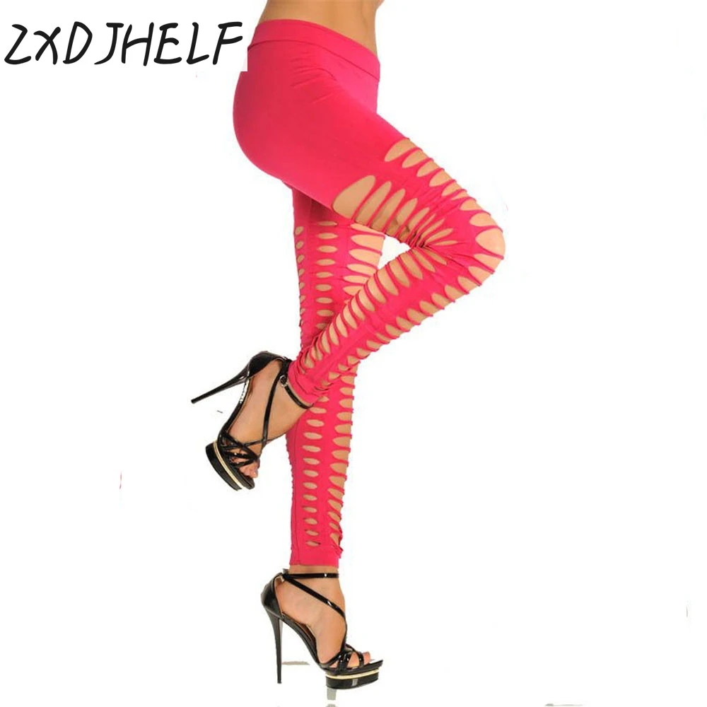 Женские облегающие леггинсы хлопковые с дырками и C022|fashion leggings|leggings fashionpencil leggings |