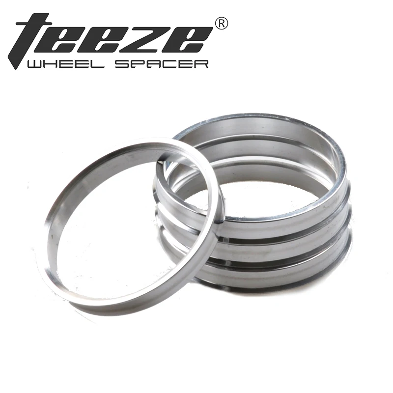 Teeze-(4 шт./компл.) алюминиевые колеса аксессуары ступицы кольца OD 72 6 до ID 57 1