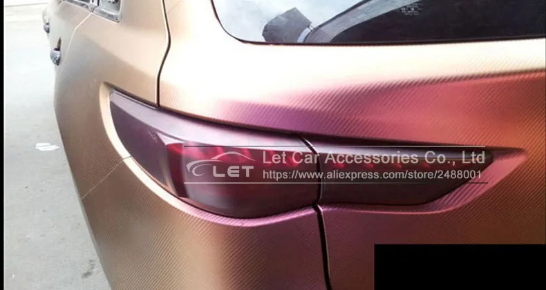 Стайлинг автомобиля 3d цветная автомобильная пленка из углеродного волокна