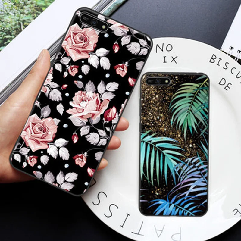 2 шт. чехол для Huawei Honor 7A с милым мультяшным рисунком мягкий накладка play чехлы