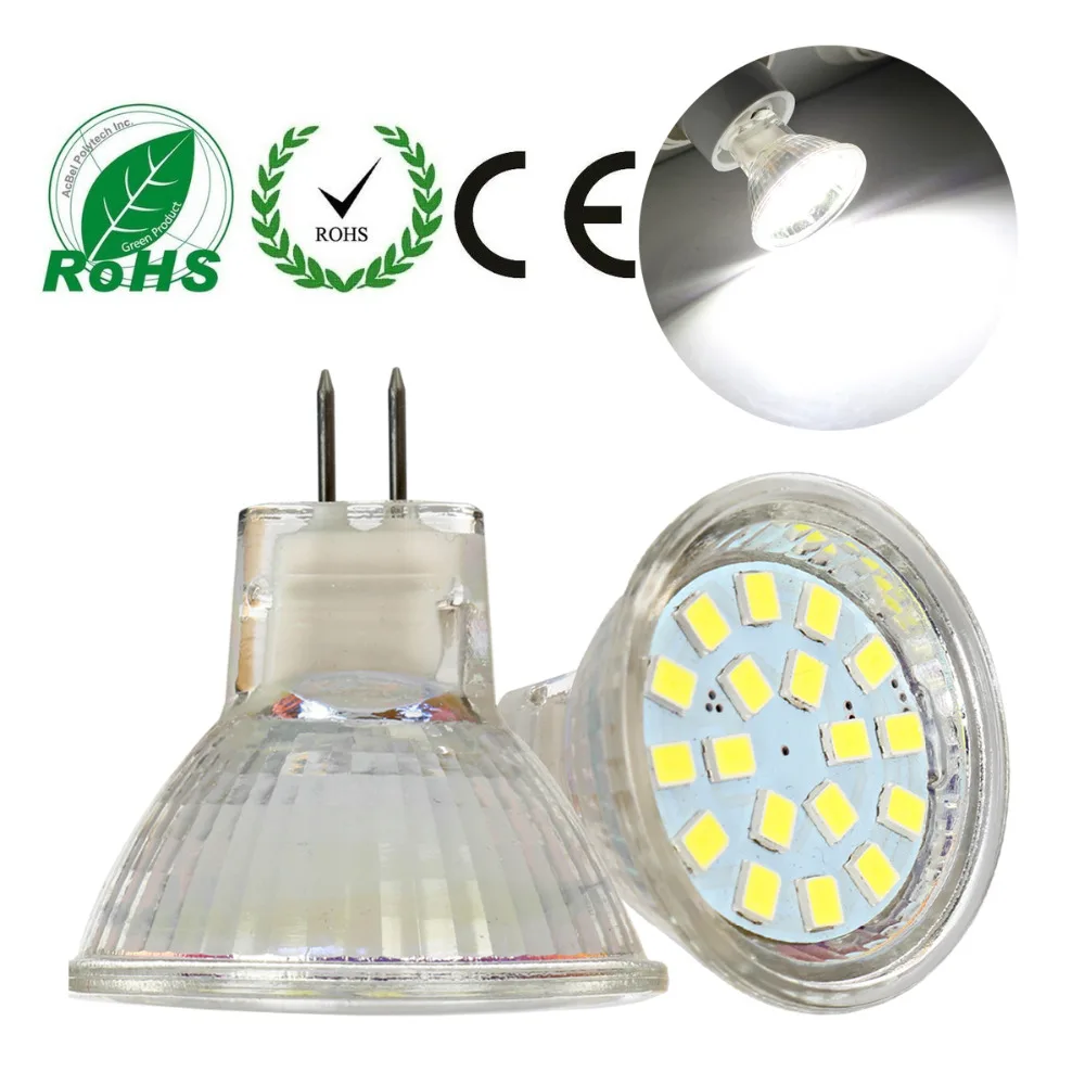 MR11 GU4 2835 SMD Светодиодный точечный светильник 3 Вт 5 энергосберегающая лампа лампы