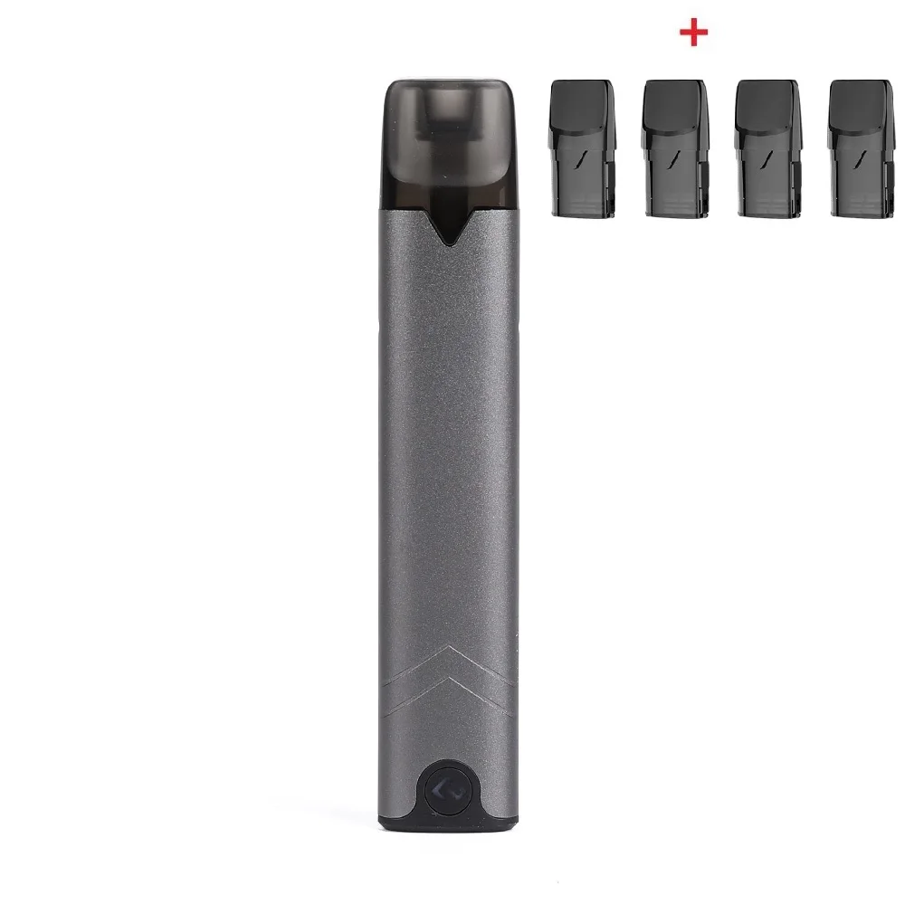 gray and 4 pods Комплект Hcigar Akso OS Pod 420 мАч встроенный аккумулятор с системой блокировки пряжки и 1,4 мл многоразовый стручок Vape - Цвет: gray and 4 pods