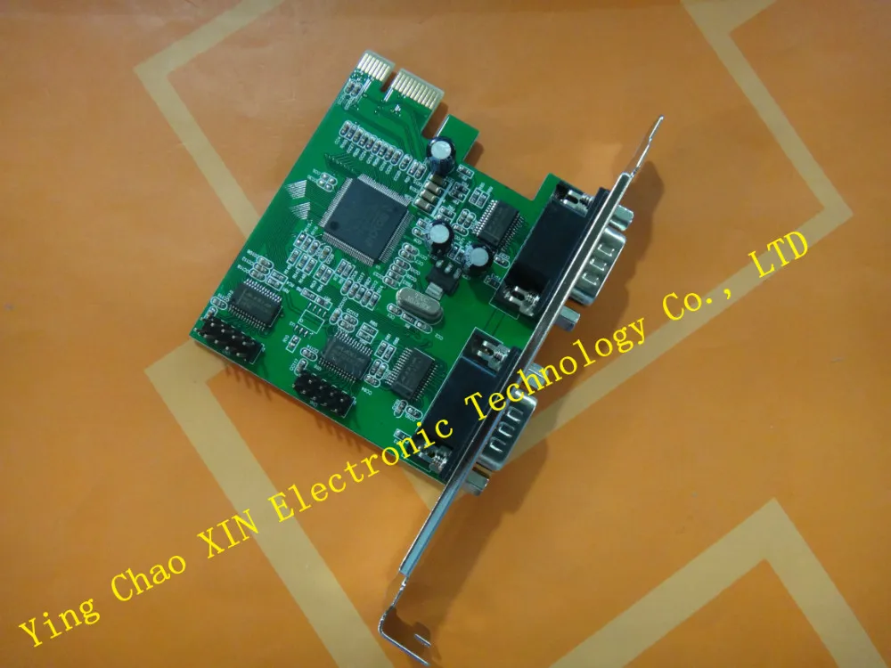 4 Порты и разъёмы RS232 COM DB9 последовательным для PCIe PCI Express Card адаптер MCS чипсет 10