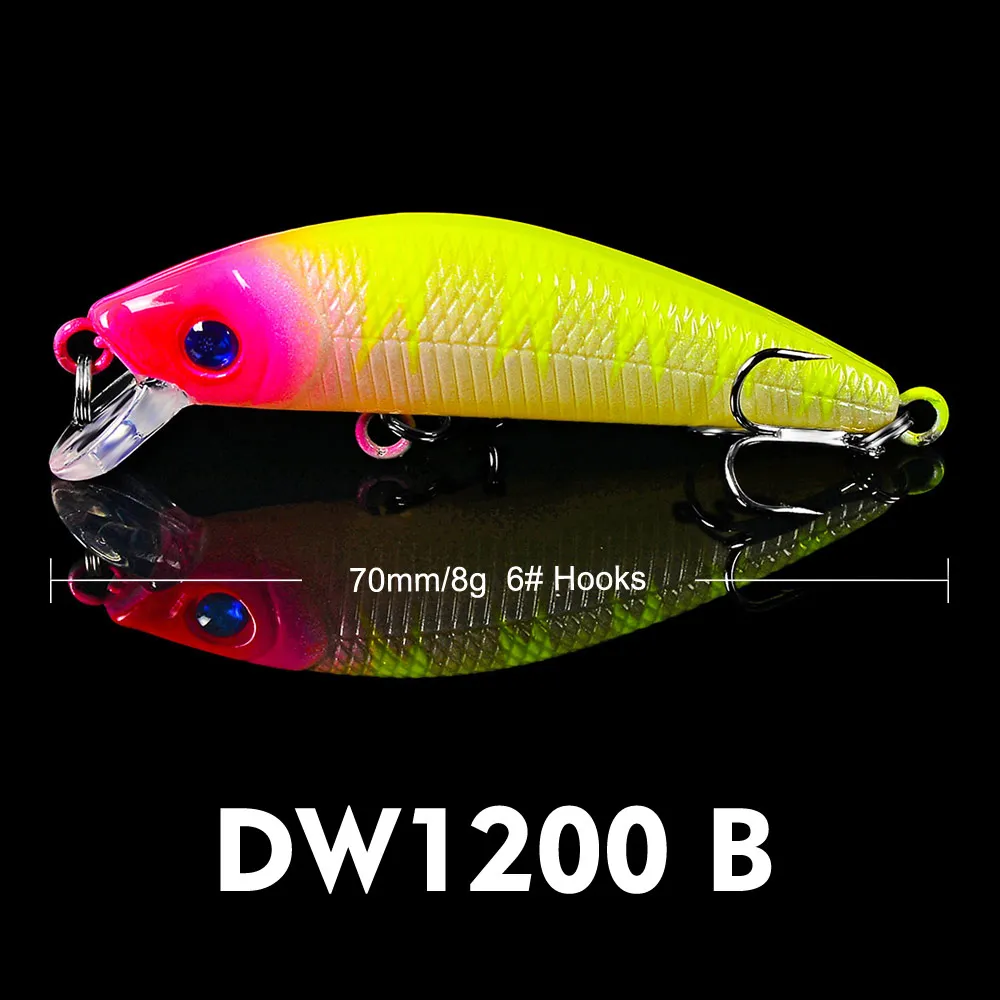 Приманки для рыбалки с принтом FLYBASS Minnow искусственные жесткие приманки 8 г-7 см/5