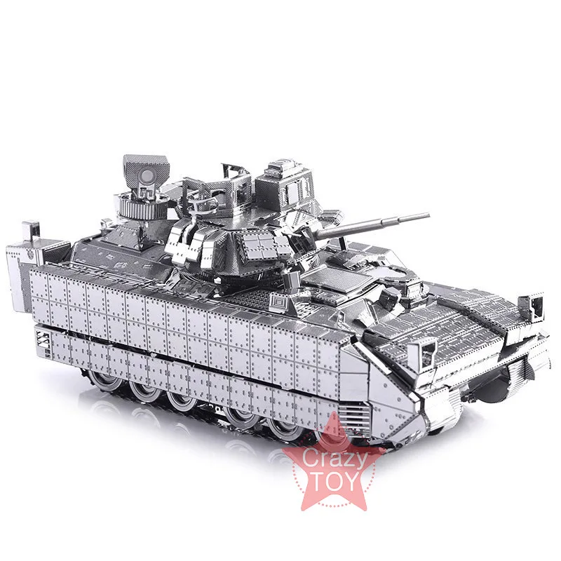 Сдельные M2A3 Bradley IFV Танк DIY 3d Металл Nano головоломки собрать модель Наборы P054-S