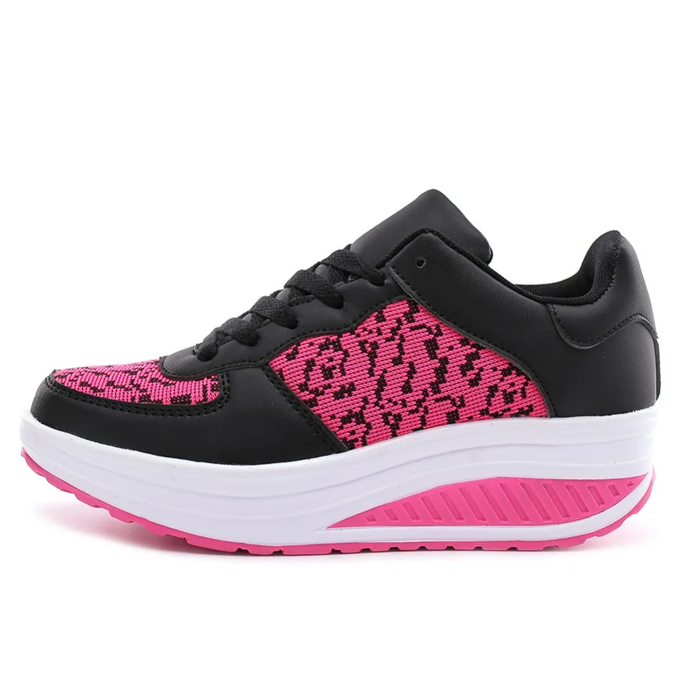 Shoes Woman Leather sneakers Walking Shoes Air Cushion Sports Shoes Shake Thick Soles Muffin Soft Sports Travel Women Shoes