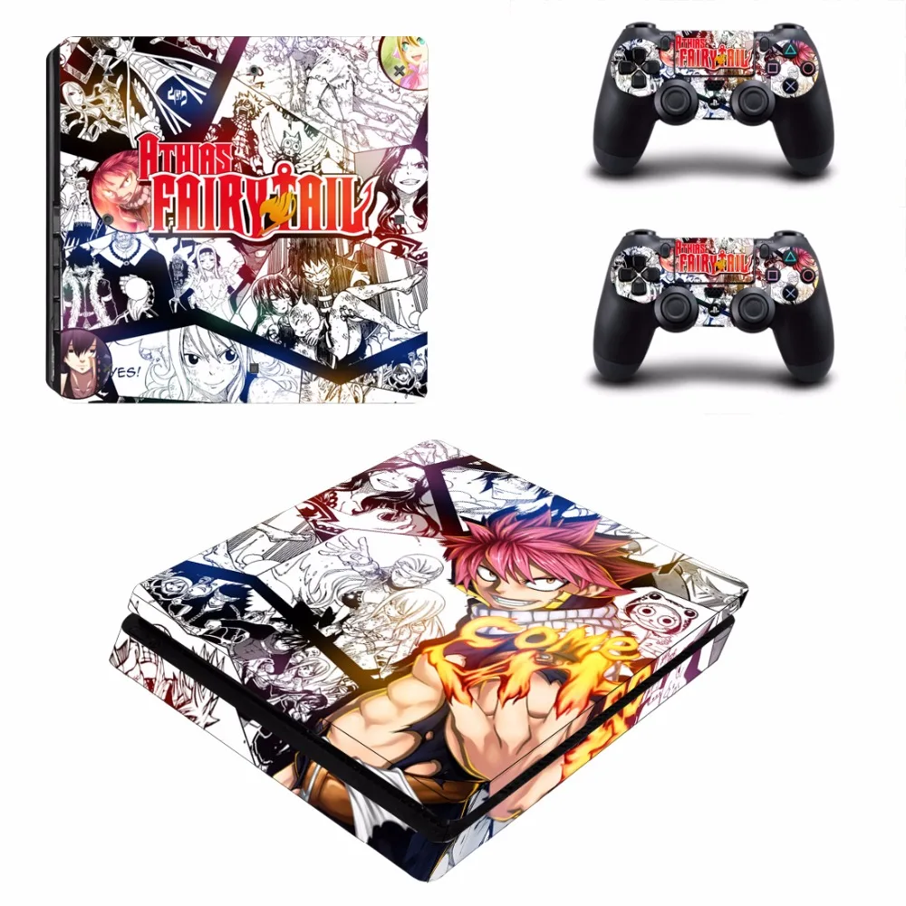 Аниме Fairy Tail PS4 тонкий переводная картинка для Sony PlayStation 4 консоли и 2 контроллеры