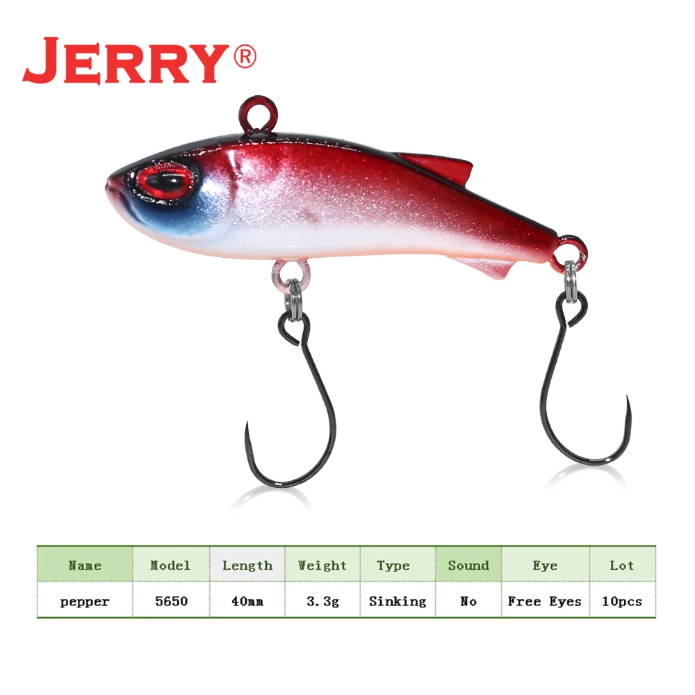 Jerry Pepper 40mm 3.3g sinking micro VIB wobblers trout crank bait fishing lures hard artificial bait all depth tackle