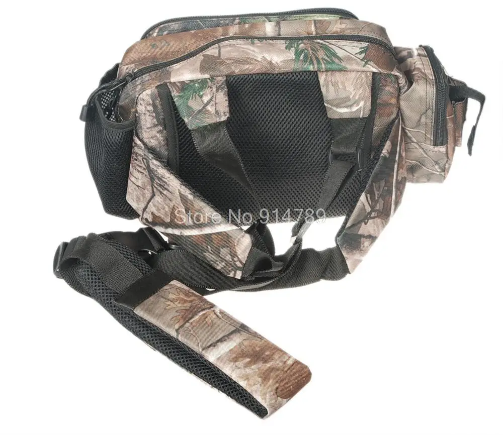 

JUNGLE MAN TACTICAL FISHING WAIST SHOULDER BAG POUCH REAL TREE CAMO-34239
