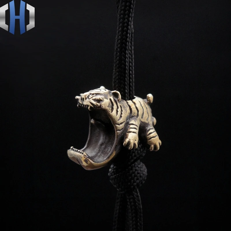 Нож кулон с бусинами и зонтиком EDC Big Mouth Tiger|Ножи| |