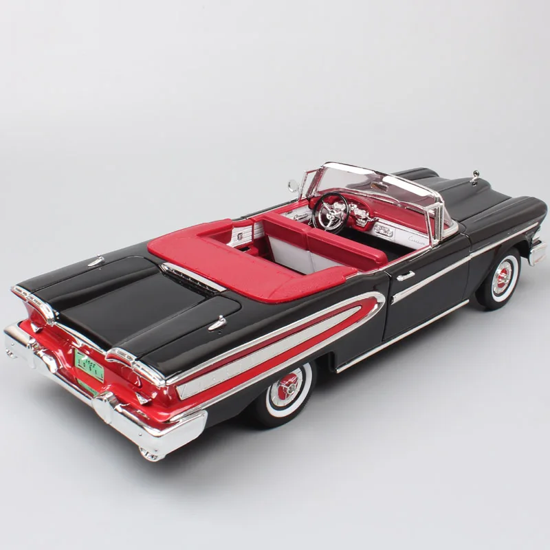 Классические детские 1 18 брендов большой Ford Edsel цитирования 1958 г. Модели-трансформер металлическое ведро литой автомобиль реплики подарки хобби
