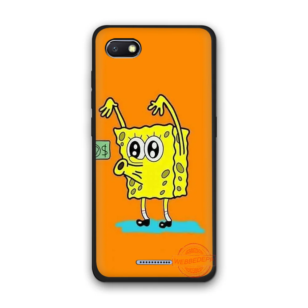 WEBBEDEPP &quotГубка Боб&quot TPU чехол для телефона чехол-накладка Redmi Note 6Pro 7Pro 4A 4X 5 5A 6A 8A 7 S2