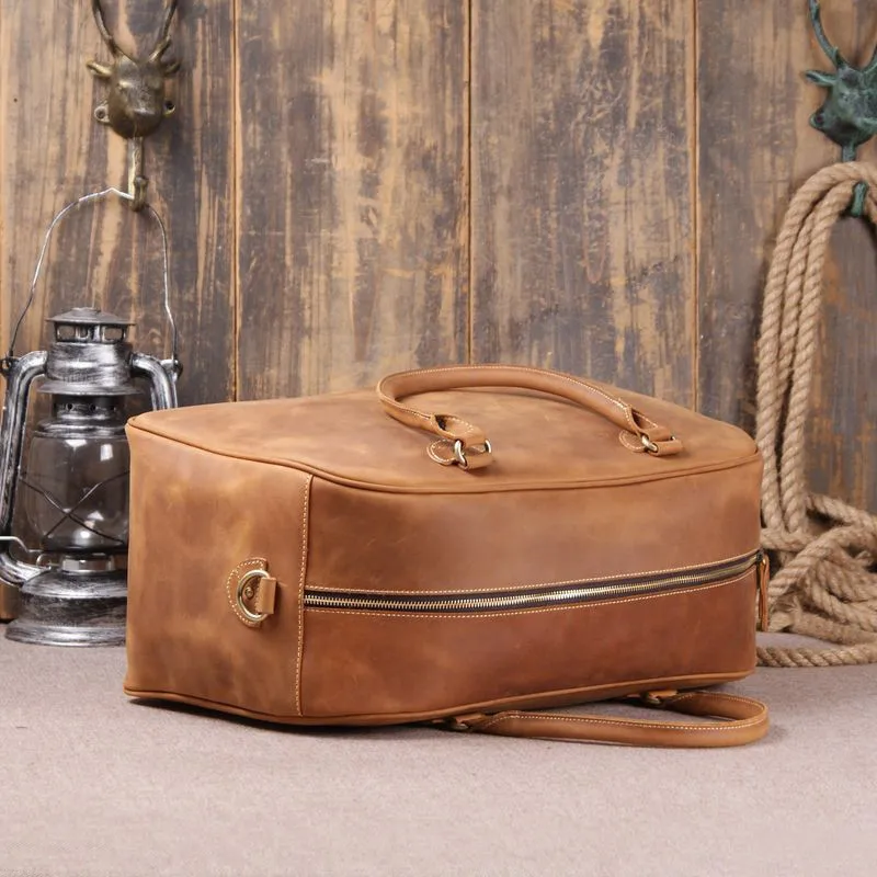 Мужская Дорожная сумка из натуральной кожи с плечевым ремнём|travel bag|luggage bagmen travel