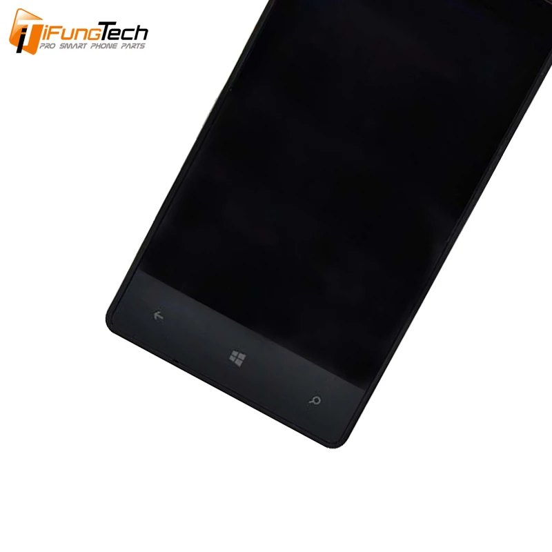 100% оригинальный 4 3 "800x480 для Nokia Lumia 820 ЖК-сенсорный экран с рамкой дисплей