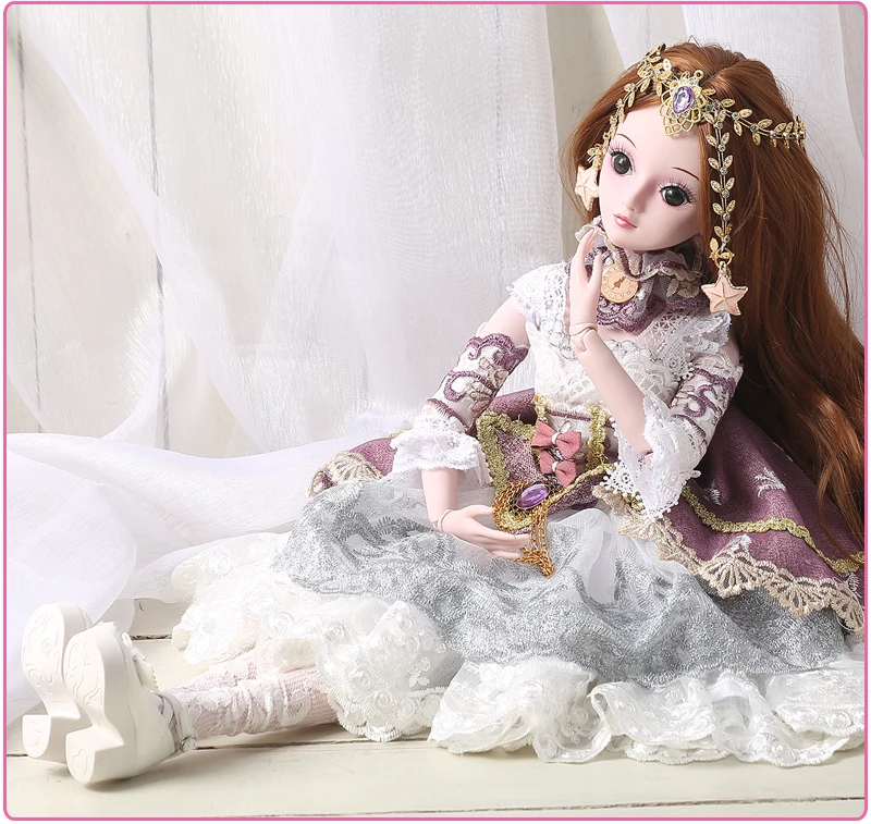 UCanaan Ограниченная Коллекция BJD кукла 60 см 19 шаровых шарниров SD куклы с наряд элегантное платье обувь парики Бесплатный макияж для девочек DIY игрушки