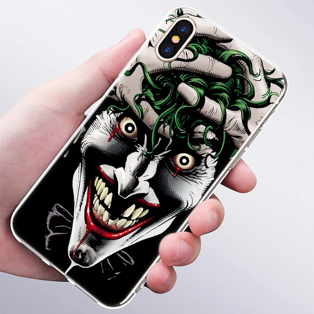 012 Горячий Джокер Харли Quin Мягкий силиконовый прозрачный чехол для Apple iPhone 11 Pro XS MAX XR X 7 8 Plus 6 6s Plus 5 5C 5S SE TPU чехол - Цвет: 012