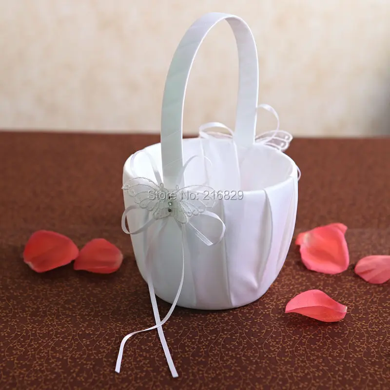 Бесплатная доставка отбеливателя полые бабочка элегантный цветочница корзины