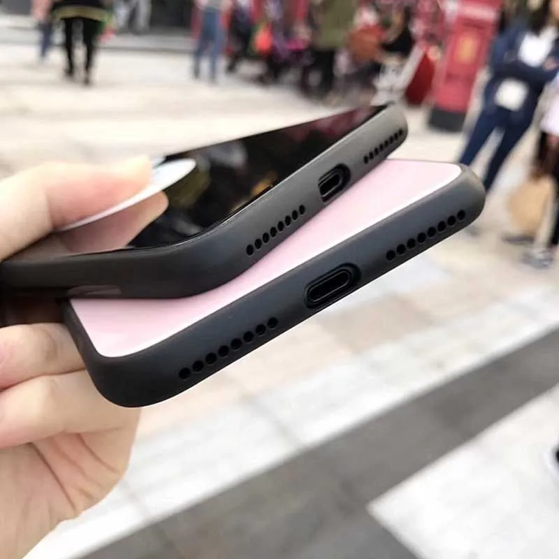 Jiban с Микки Маусом телефон Чехол для IPhone X закаленное Стекло Глянцевая Твердый