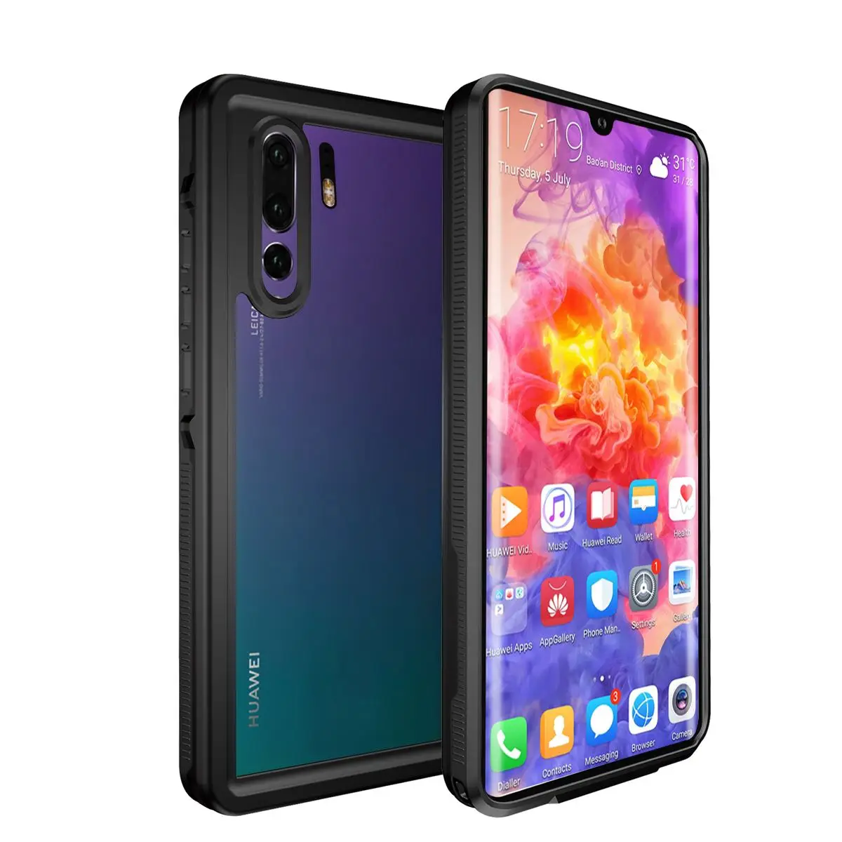 Защитная оболочка для huawei P30 Pro Коврики 20 Nova 4E Водонепроницаемый чехол 360 градусов