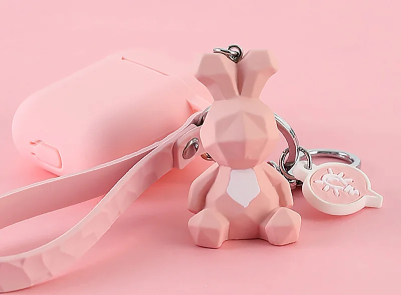 Милый силиконовый чехол с геометрическим рисунком панды для Apple AirPods, мультяшный наушник, чехлы для Airpods 1 2, аксессуары, защитный чехол