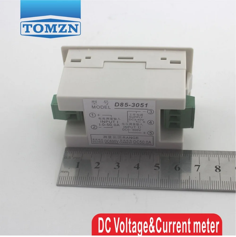 Dual LCD display DC Voltage and current meter voltmeter ammeter range 0-199.9V 0-10A Blue backlight 3~40 Input | Инструменты