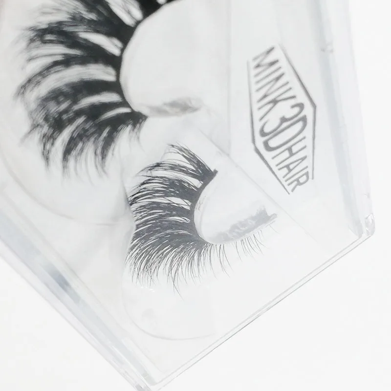 1 Pair New 100% Mink Hair False Eyelashes Hand-made Plastic Cotton Thread Stalk Eyelash Eye Makeup Tool | Красота и здоровье