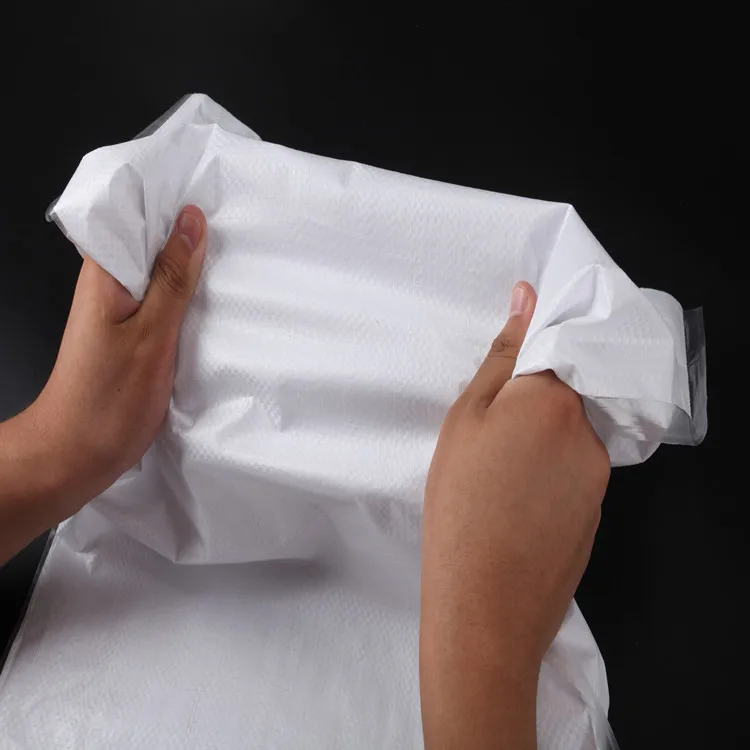 Белая тканая сумка логистическая экспресс доставка упаковка для хранения