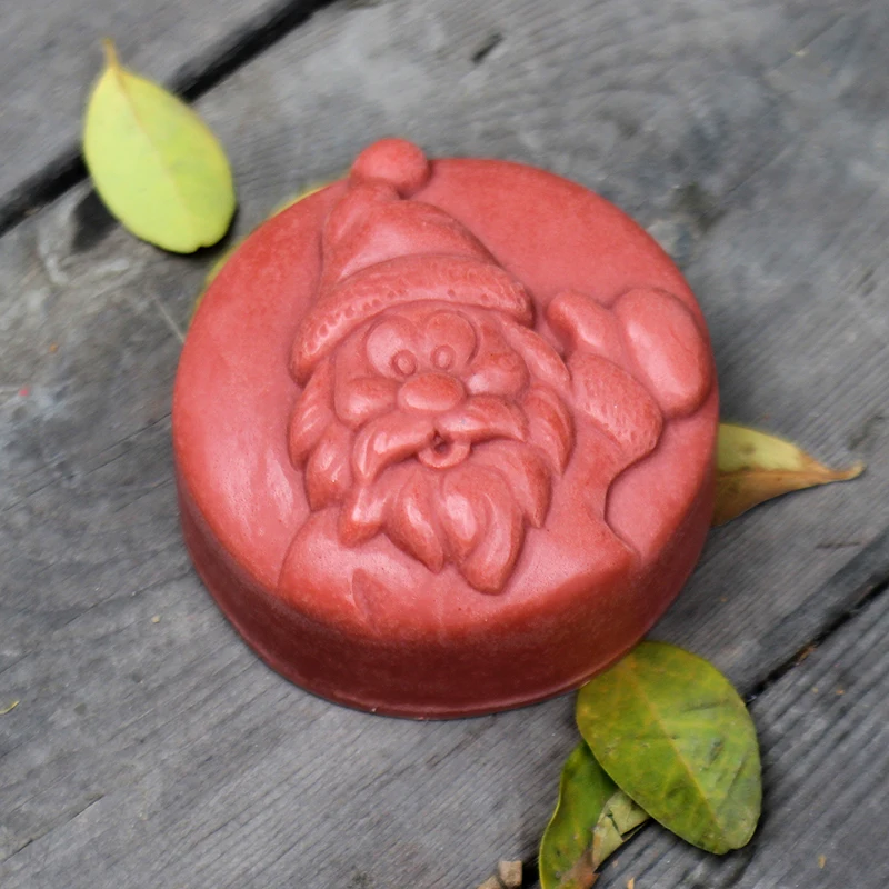 

Christmas Silicone Soap Mold with Santa Claus Pattern for DIY Handmade