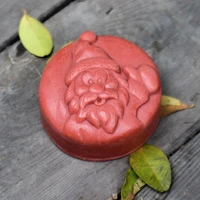 christmas silicone soap mold with santa claus pattern for diy handmade