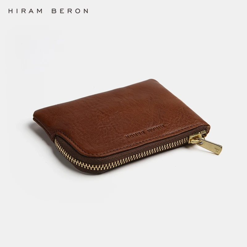 Кошелек Hiram Beron женский из натуральной кожи бумажник на молнии с кармашком для