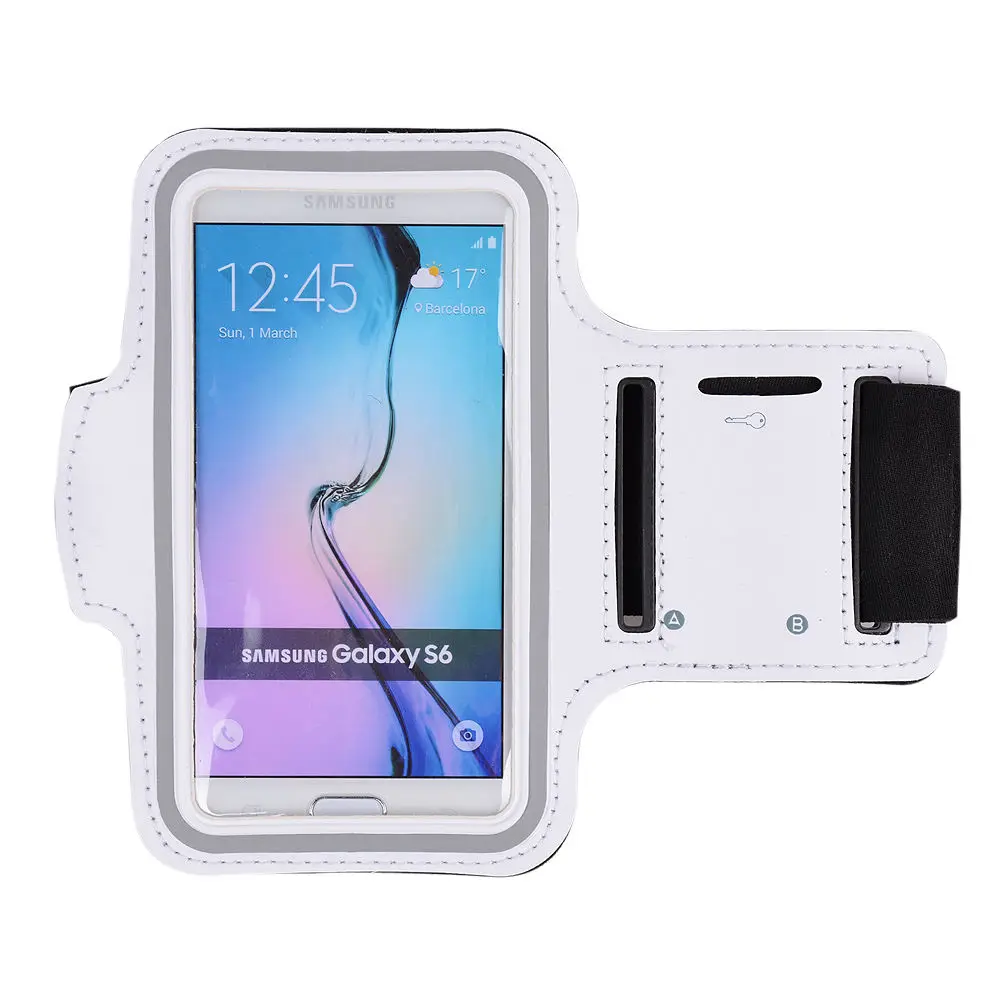 White 1 " Бег Спорт Водонепроницаемый чехол для телефона на руку для LG G2 G3 G4 G5 G6 G7 V10 V20 V30 V40 K10 K7 K8 Q6 Q7 Q8 повязка на руку во время нейлоновый чехол Чехол - Цвет: White 1